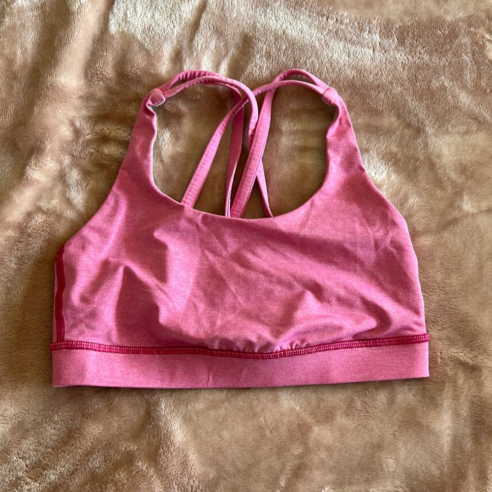 Lululemon Energy Bra - Pink - Size 4